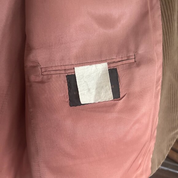 Vintage Daks of London Camel Corduroy Blazer 46R Est Teacher Academia Preppy - Picture 9 of 10